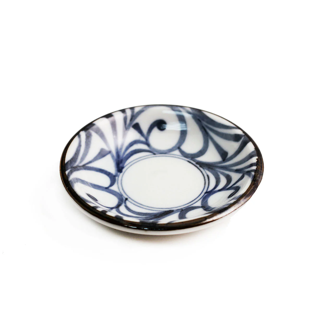 Spiral Karakusa Soy Sauce Dish 3.7" dia