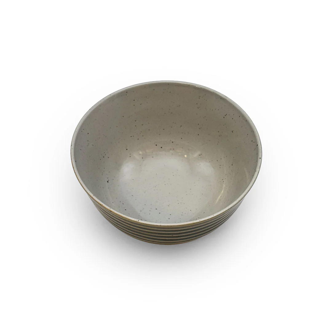Striped Rice Bowl Chawan 11 fl oz / 4.57" dia - Image 3