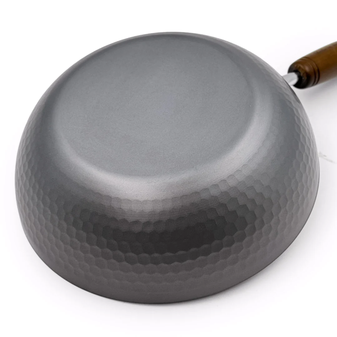 Summit Nitrogen Hardened Iron Beijing Flat-Bottom Wok Pan Hammered 8.7" dia - Image 5