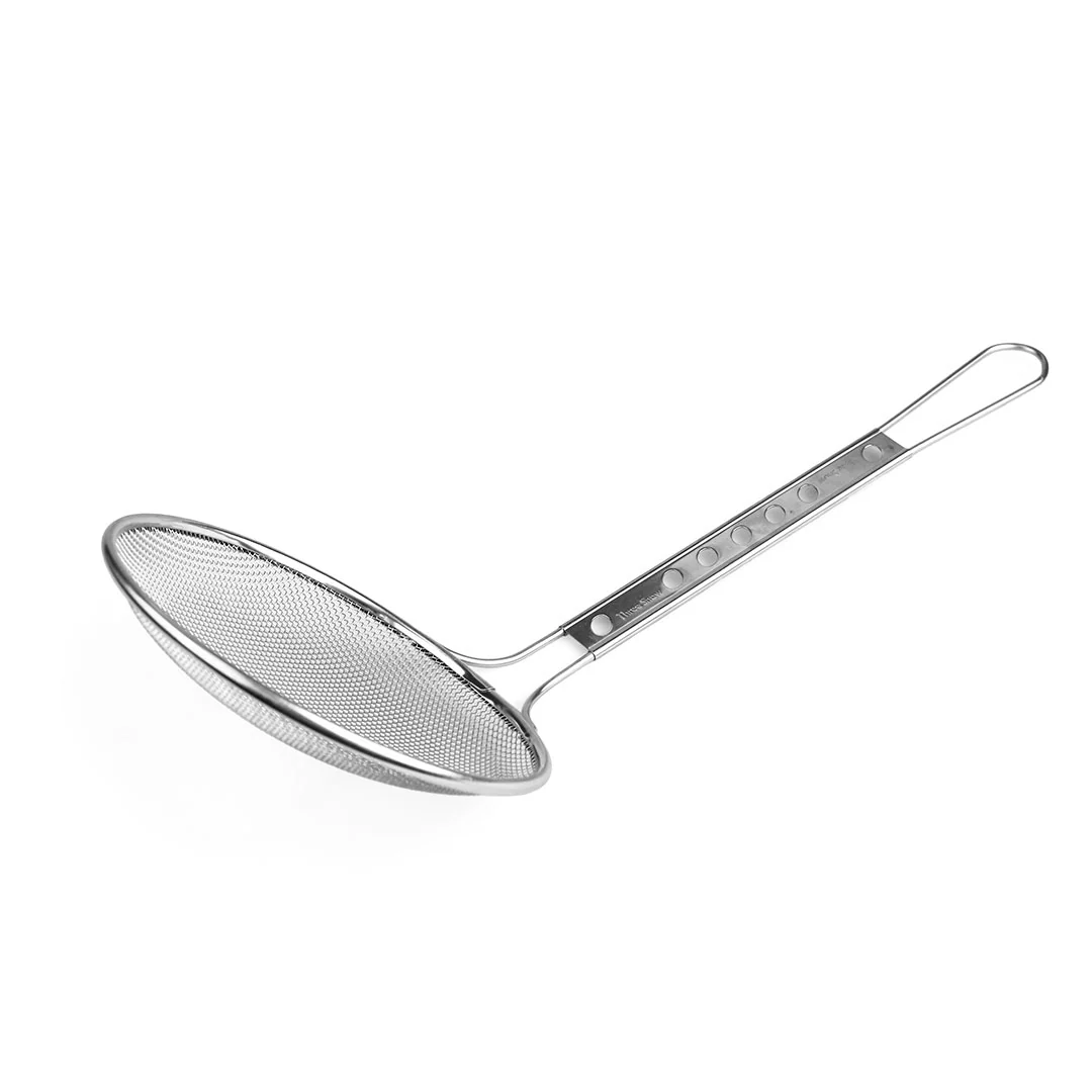 Three Snow Stainless Steel Corse Mesh Skimmer 5.9" Dia - Image 2