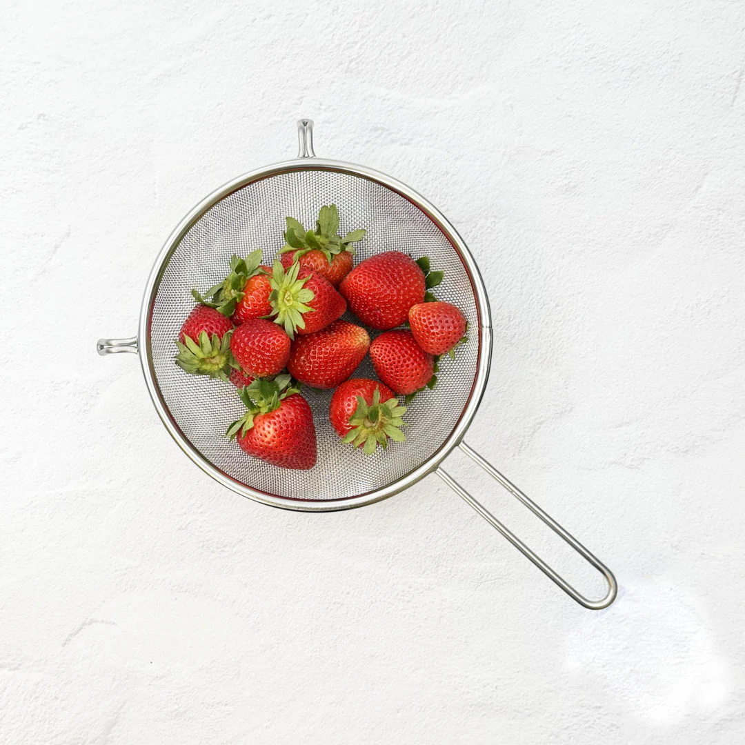 Three Snow Heavy Duty Self-Standing Stainless Steel Mesh Strainer 7.5" dia - Image 2