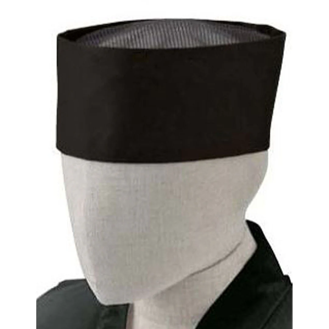Tokyo Hakui Mesh Top Skull Cap Wa Boshi - Black Medium