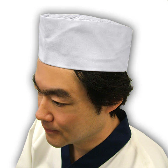 Tokyo Hakui Mesh Top Skull Cap Wa Boshi - White X Large