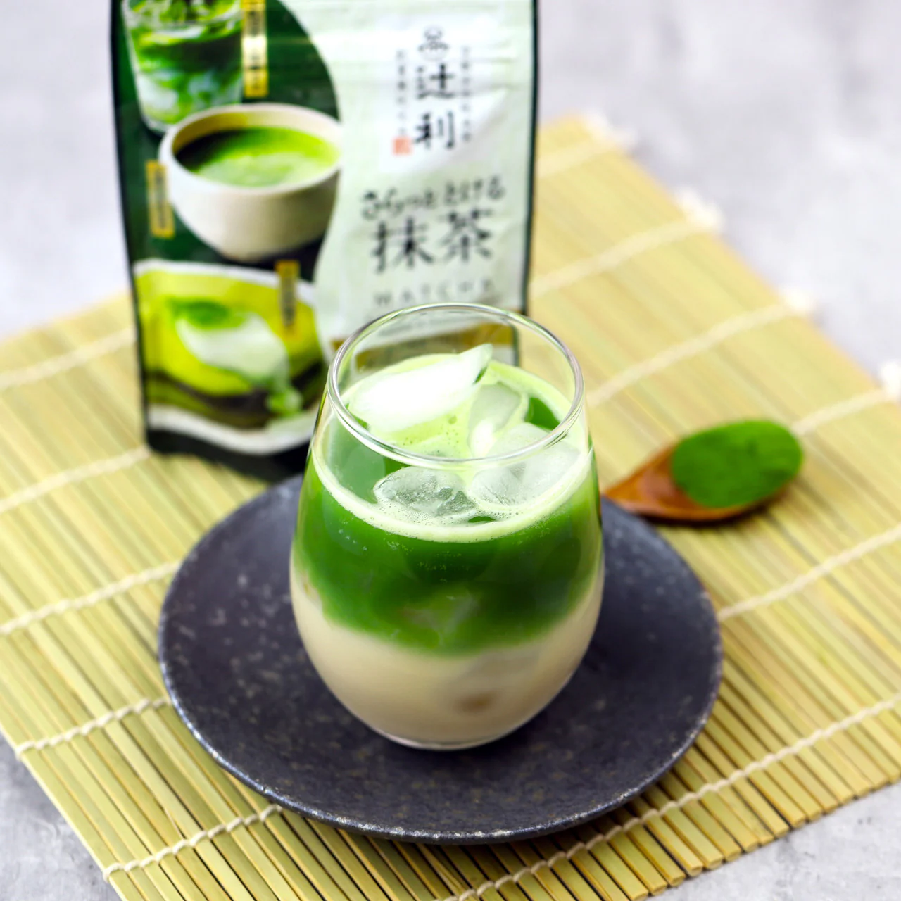 Tsujiri Uji Matcha Green Tea Unsweetened Soluble 1.4oz (40g) - Image 2