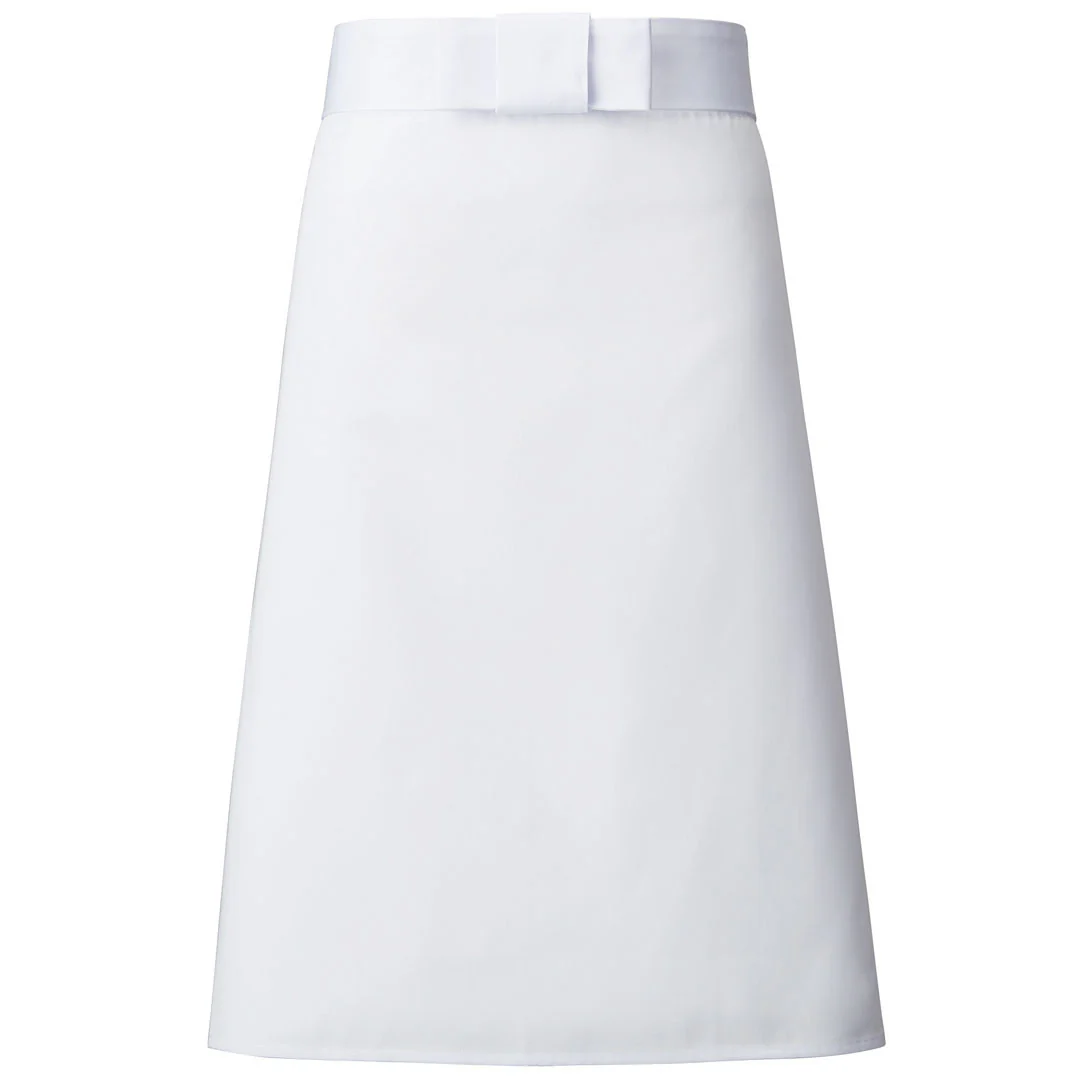 Twill Maekake Apron 24.4" Long White