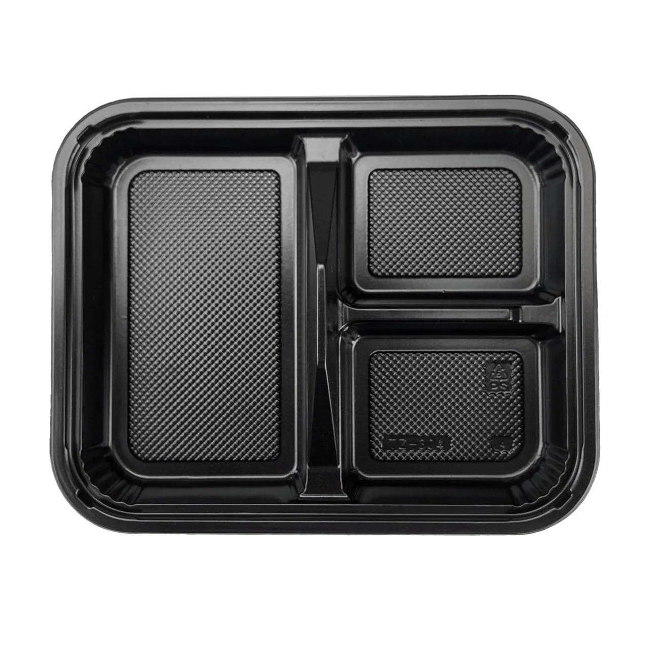 TZ-304 PP Black Takeout Bento Box 9.4" x 7.5" (252/case) - Image 5