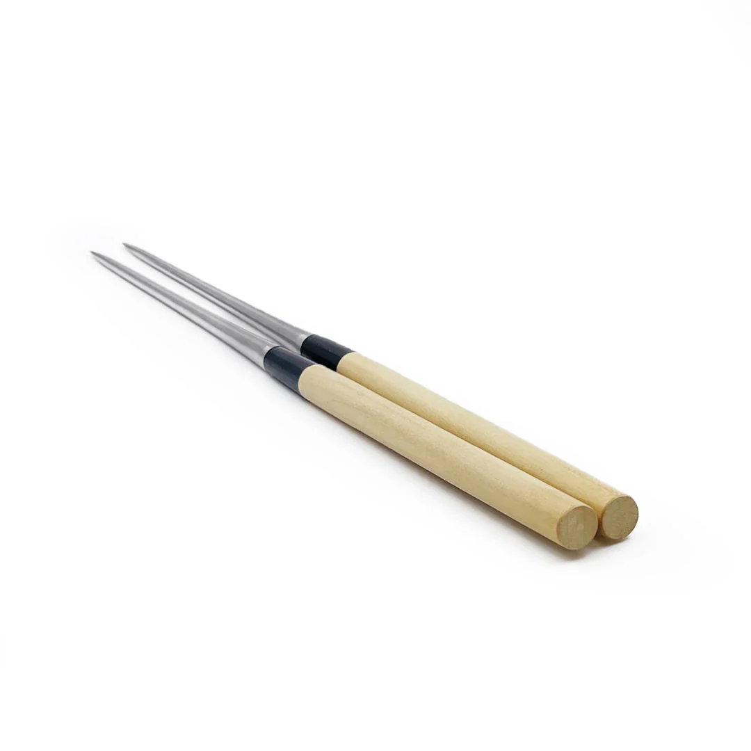 White Magnolia Wooden Handle Plating Chopsticks (Moribashi) - Image 2