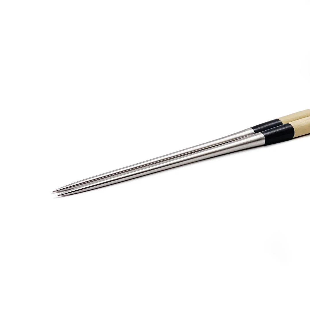 White Magnolia Wooden Handle Plating Chopsticks (Moribashi) - Image 3