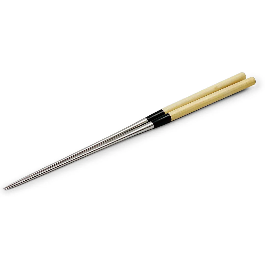 White Magnolia Wooden Handle Plating Chopsticks (Moribashi) - Image 7