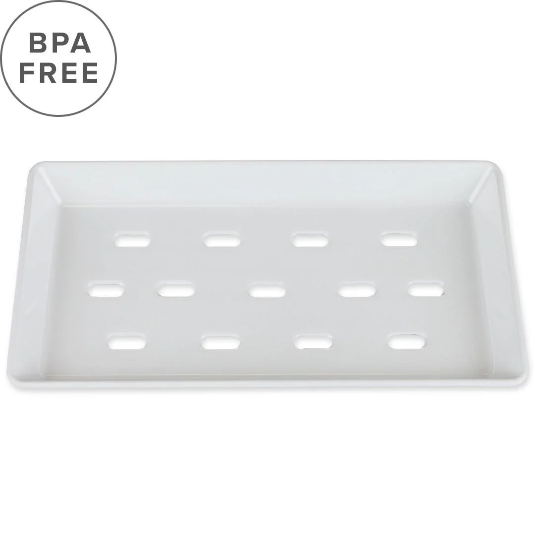 White Melamine Sushi Neta Plate 8.75" x 4.9" - Image 2