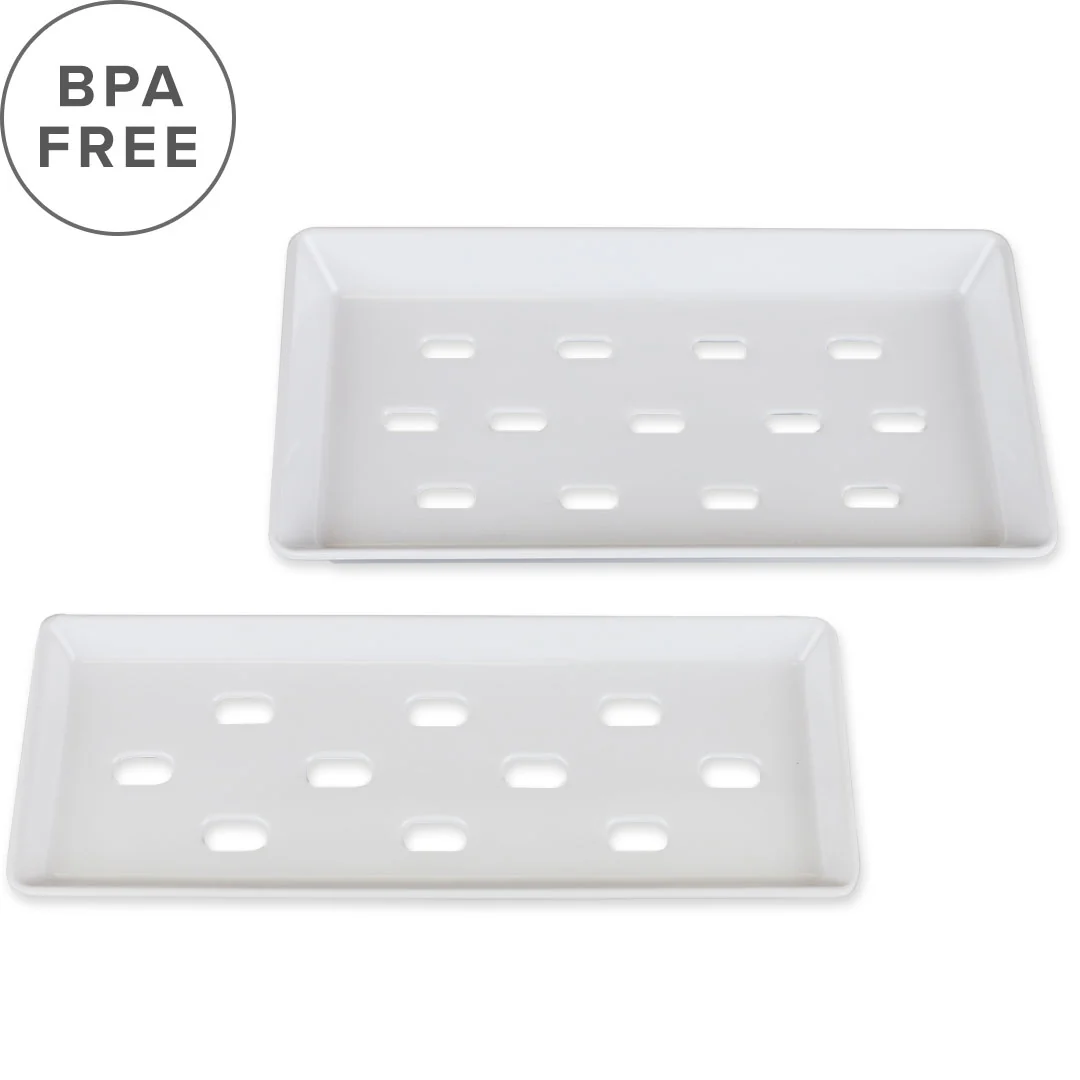 White Melamine Sushi Neta Plate 8.75" x 4.9" - Image 3