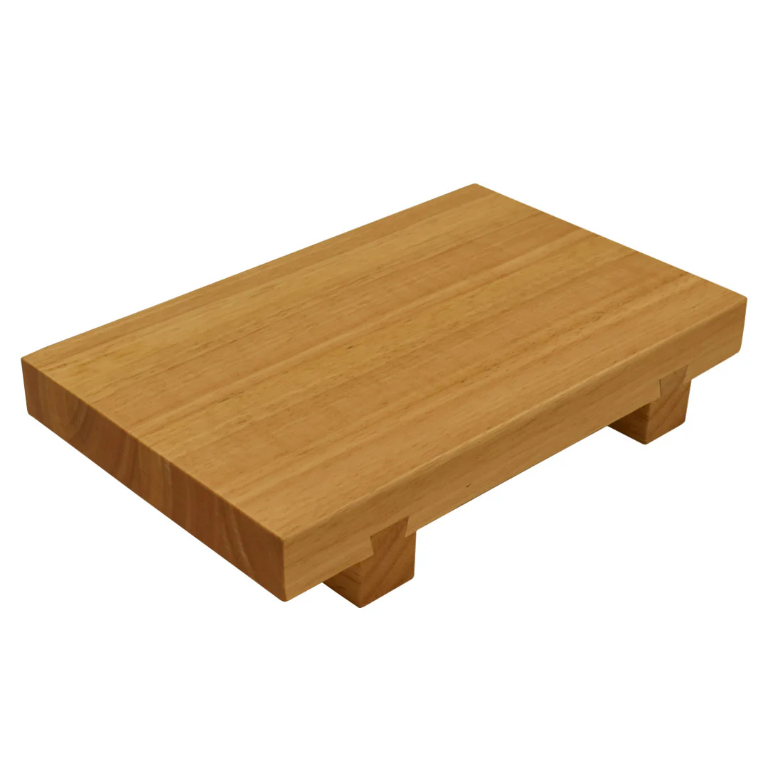 Wooden Sushi Geta Serving Plate 9.4" x 5.9"