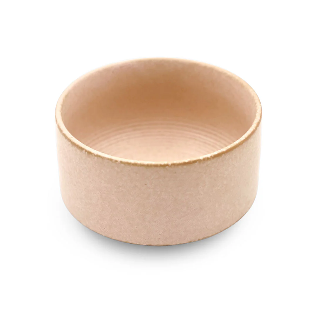 Yamatsu Matcha Tea Bowl Pink Combed Interior 12 fl oz / 5.9" dia with Muddler - Image 4