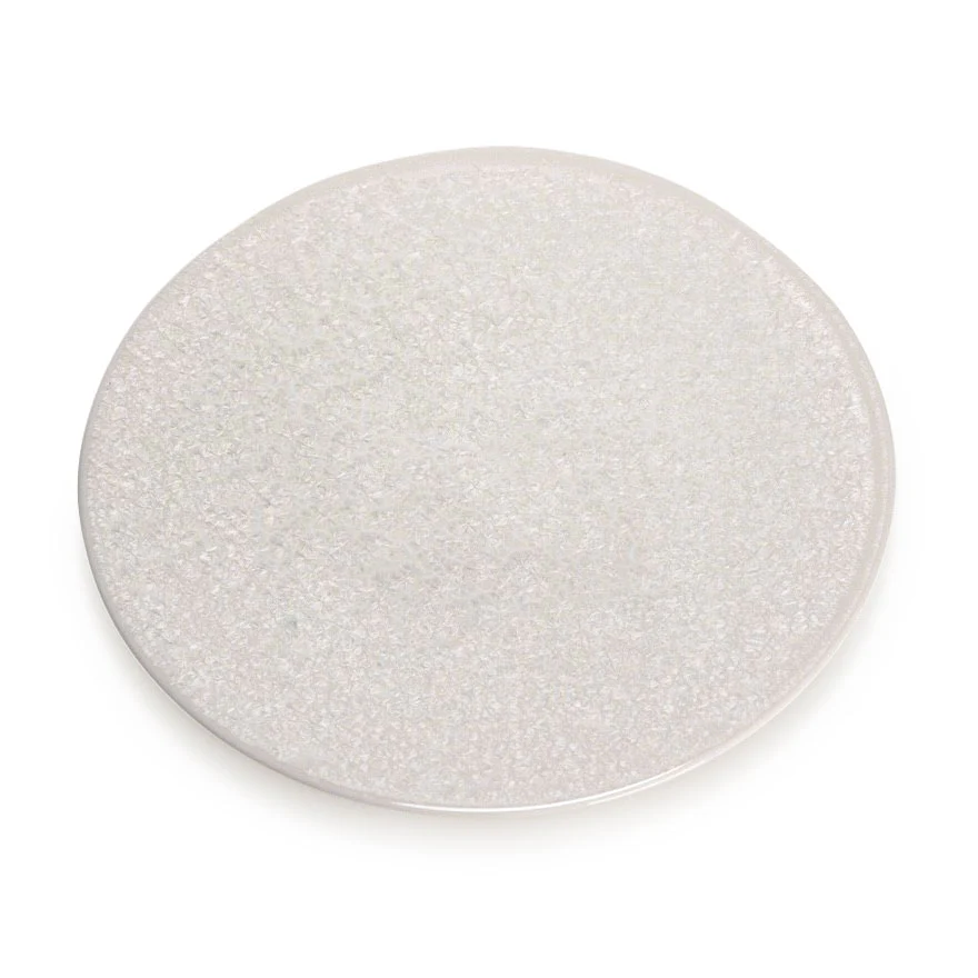 [Clearance] Zuk White Hazy Crystalized Flat Plate 9.75" dia