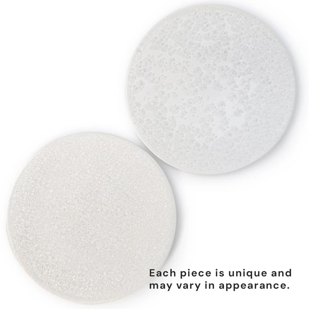[Clearance] Zuk White Hazy Crystalized Flat Plate 9.75" dia - Image 2